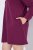 Ulla Popken 853652 Sweatjurk met lange mouwen en capuchon Bessenrood - Kleedjes - Jurken in alle maten