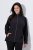 Ulla Popken 853668 Fleecejas met opstaande kraag Zwart - Fleecekleding - 