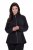 Ulla Popken 853668 Fleecejas met opstaande kraag Zwart - Fleecekleding - 
