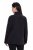 Ulla Popken 853668 Fleecejas met opstaande kraag Zwart - Fleecekleding - 