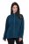 Ulla Popken 853668 Fleecejas met opstaande kraag Petrol - Fleecekleding - 