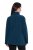 Ulla Popken 853668 Fleecejas met opstaande kraag Petrol - Fleecekleding - 