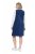 Ulla Popken 853697 Mouwloze corduroy jurk met V-hals Donkerblauw - Zomerjurken - Zomerjurken in grote maten
