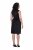 Ulla Popken 853766 Mouwloze bodycon jurk met strass Zwart - Zomerjurken - Zomerjurken in grote maten