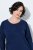 Ulla Popken 853877 Gebloemde sweatjurk Donkerblauw - Kleedjes - Jurken in alle maten