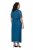 Ulla Popken 854031 Mouwloze maxi-jurk Petrol - Maxi jurken - Maxi jurken in grote maten