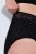 Ulla Popken 854551 Boxershorts met dierenprint Zwart - Slips - 