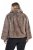 Ulla Popken 854617 Jas van imitatiebont Beige - Jassen - Damesjassen in grote maten