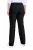 Ulla Popken 854910 Warme stretchbroek met elastische taille Zwart - Stoffen broeken - Wijde stoffen broeken voor dames