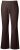 Ulla Popken 854910 Warme stretchbroek met elastische taille Mahoniebruin - Stoffen broeken - Wijde stoffen broeken voor dames