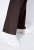 Ulla Popken 854910 Warme stretchbroek met elastische taille Mahoniebruin - Stoffen broeken - Wijde stoffen broeken voor dames