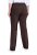 Ulla Popken 854910 Warme stretchbroek met elastische taille Mahoniebruin - Stoffen broeken - Wijde stoffen broeken voor dames