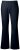 Ulla Popken 854910 Warme stretchbroek met elastische taille Donkerblauw - Stoffen broeken - Wijde stoffen broeken voor dames