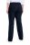 Ulla Popken 854910 Warme stretchbroek met elastische taille Donkerblauw - Stoffen broeken - Wijde stoffen broeken voor dames