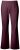 Ulla Popken 854910 Warme stretchbroek met elastische taille Aubergine - Stoffen broeken - Wijde stoffen broeken voor dames