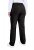 Ulla Popken 854987 Warme stretchbroek met comfortband Zwart - Stoffen broeken - Wijde stoffen broeken voor dames