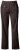 Ulla Popken 854987 Warme stretchbroek met comfortband Mahoniebruin - Stoffen broeken - Wijde stoffen broeken voor dames