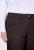 Ulla Popken 854987 Warme stretchbroek met comfortband Mahoniebruin - Stoffen broeken - Wijde stoffen broeken voor dames