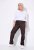 Ulla Popken 854987 Warme stretchbroek met comfortband Mahoniebruin - Stoffen broeken - Wijde stoffen broeken voor dames