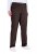 Ulla Popken 854987 Warme stretchbroek met comfortband Mahoniebruin - Stoffen broeken - Wijde stoffen broeken voor dames