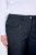 Ulla Popken 854987 Warme stretchbroek met comfortband Donkerblauw - Stoffen broeken - Wijde stoffen broeken voor dames