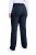 Ulla Popken 854987 Warme stretchbroek met comfortband Donkerblauw - Stoffen broeken - Wijde stoffen broeken voor dames