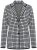 Ulla Popken 855173 Geruite gebreide blazer Gebroken wit - Blazers - Blazers in grote maten voor dames