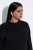 Ulla Popken 855373 Bedrukte jersey jurk Zwart - Jersey jurken - 