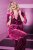 Ulla Popken 855499 Fluwelen blazer met strass Magenta - Blazers - Blazers in grote maten voor dames