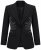 Ulla Popken 855550 Getailleerde blazer met glittersteentjes Zwart - Blazers - Blazers in grote maten voor dames