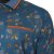 Kam Jeans 5494 Digital Floral Print Polo Blue - Polo shirts - Grote Maten Poloshirts Heren