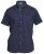 D555 Barrington Short Sleeve Shirt Navy - Overhemden - Overhemden Grote Maten Heren