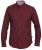 D555 Dawson Textured Shirt Dark Red - Overhemden - Overhemden Grote Maten Heren