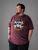 Kam Jeans 5753 Buccaneer Print T-Shirt BURGUNDY MARL - T-shirts - Grote Maten T-shirts Heren