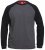 D555 Illinois Long Sleeve T-shirt Charcoal - T-shirts - Grote Maten T-shirts Heren