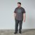 North Latitude T-Shirt Grijs/Charcoal - TALL T-shirts - TALL T-Shirts Heren