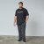 North Latitude Logo Polo Zwart - TALL polo's - TALL poloshirts met extra lengte