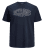 Jack & Jones Preston Crew Neck T-Shirt Navy - T-shirts - Grote Maten T-shirts Heren