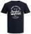 Jack & Jones JJERAFA TEE Navy - T-shirts - Grote Maten T-shirts Heren