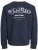 Jack & Jones Yuki Back Print Crew Neck Sweatshirt Sky Captain - Sweaters & hoodies - Sweaters & Hoodies Grote Maten Heren