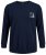 Jack & Jones JCOFILO Crew Neck Sweater with Back Print Navy Blazer - Sweaters & hoodies - Sweaters & Hoodies Grote Maten Heren