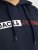 Jack & Jones CORP LOGO PLAY 5 Print Hoodie Navy Blazer - Sweaters & hoodies - Sweaters & Hoodies Grote Maten Heren