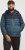 Jack & Jones SPRINT Black Blocking Quilted Hooded Jacket Turquoise Blue - Jassen - Grote Maten Herenjassen