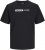 Jack & Jones CORP Logo Play 5 T-Shirt Black - T-shirts - Grote Maten T-shirts Heren