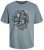 Jack & Jones JJSKULL ROCK T-Shirt Goblin Blue - T-shirts - Grote Maten T-shirts Heren