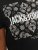 Jack & Jones JJPAISLEY T-Shirt Black - T-shirts - Grote Maten T-shirts Heren