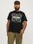 Jack & Jones JJPAISLEY T-Shirt Black - T-shirts - Grote Maten T-shirts Heren
