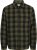 Jack & Jones ZAC Brushed Long Sleeve Overshirt Green - Overhemden - Overhemden Grote Maten Heren
