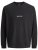 Jack & Jones Norrebro Crew Neck Long Sleeve T-Shirt Black - T-shirts - Grote Maten T-shirts Heren