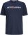 Jack & Jones Corp Logo Crew Neck T-Shirt Navy Blazer - T-shirts - Grote Maten T-shirts Heren